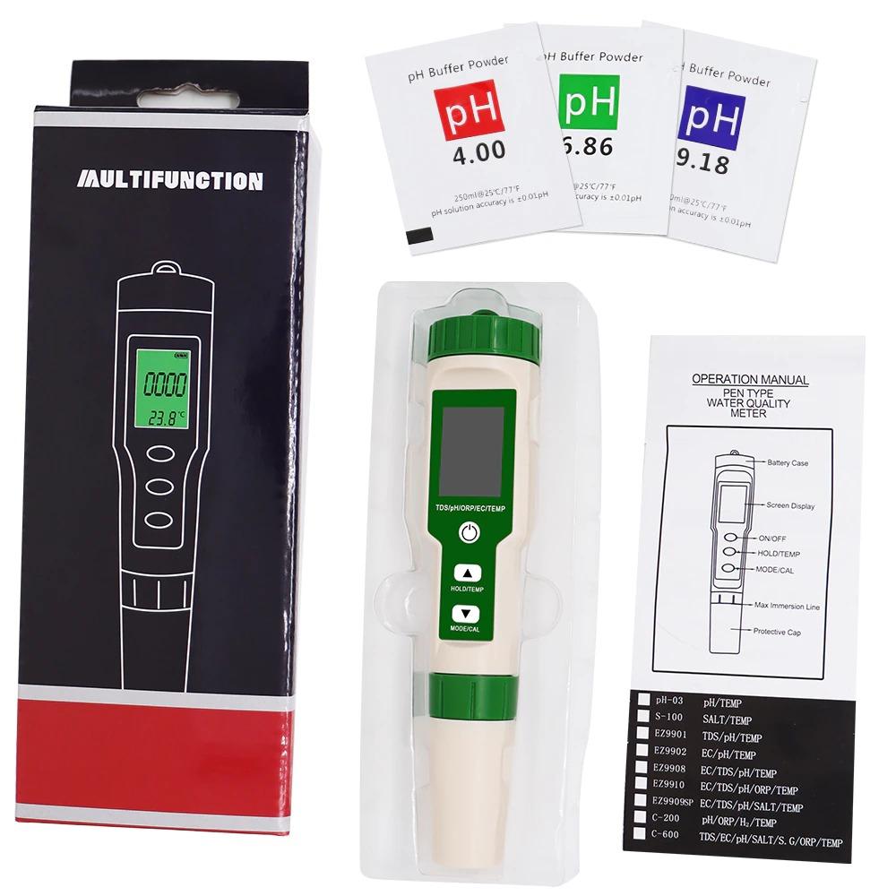 Skanto | Digital PH Meter Multifunction 5 in 1 PH/TDS/EC/ORP/Temperature Meter