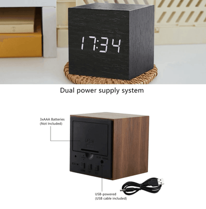 Skanto | Digital Wood LED Clock
