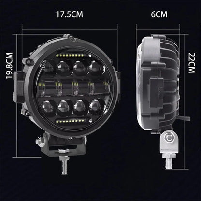 Skanto | High Power LED Driving Light 7" | Long Range Car & 4x4 Spotlight
