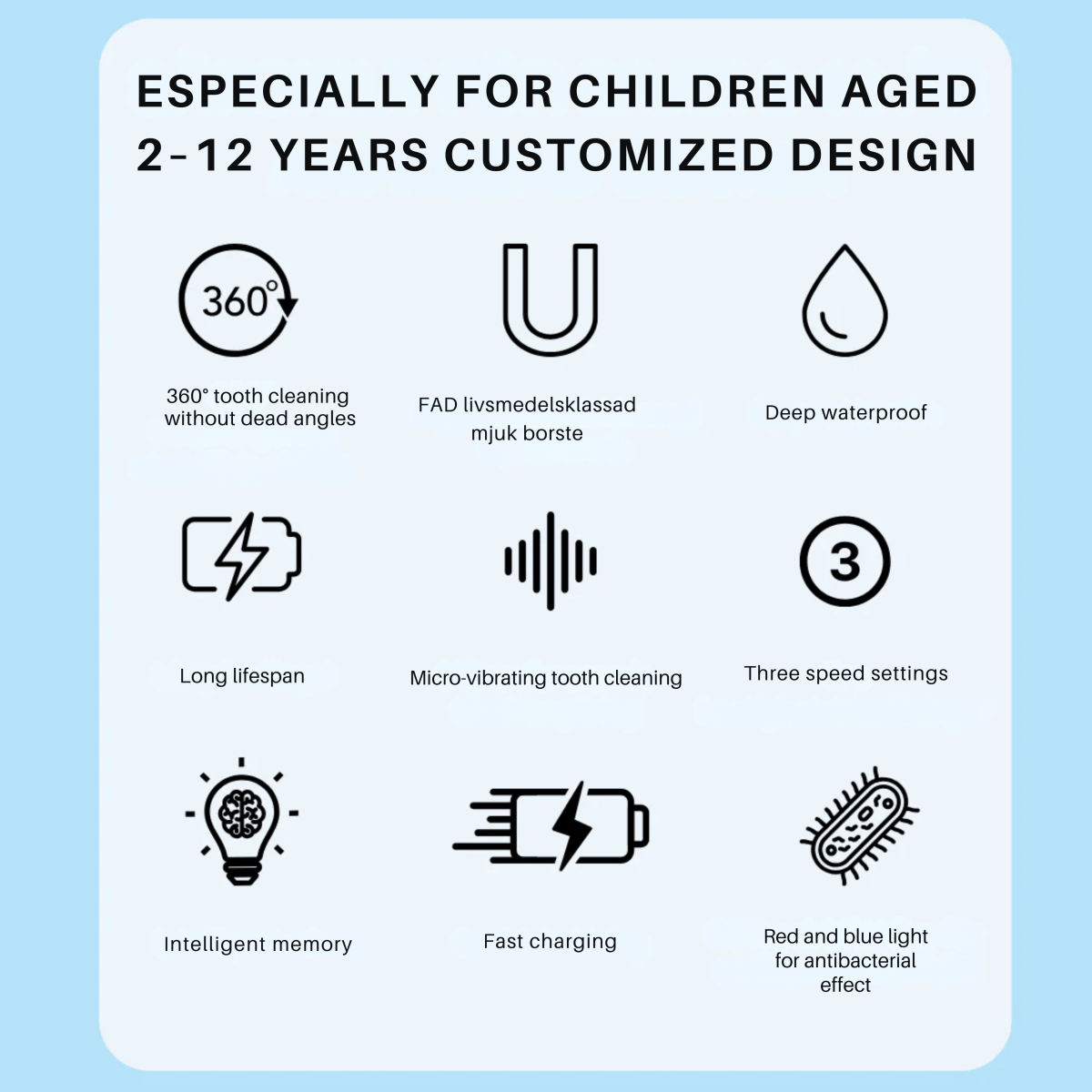 Skanto | DINO BRUSH – Kids' Electric Toothbrush with 360° Cleaning