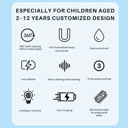 Skanto | DINO BRUSH – Kids' Electric Toothbrush with 360° Cleaning