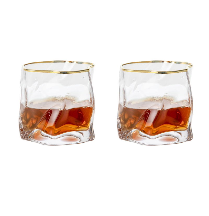 Skanto | Distorted Texture Whisky Glass Set