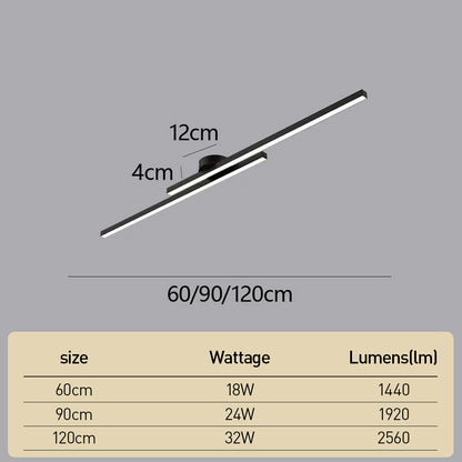 Skanto | Modern Aluminum Semi Flush Mount LED Ceiling Light | Minimalist Design for Living Room, Bedroom & Hallway