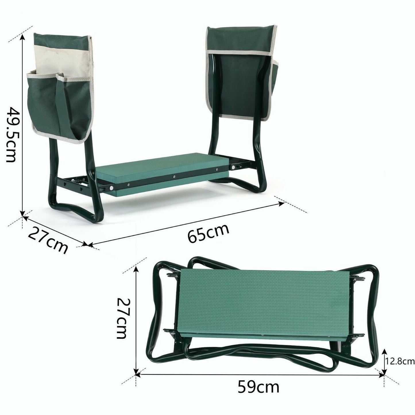 Garden Kneeler - Padded Garden Seat Kneeler with Handles Skanto