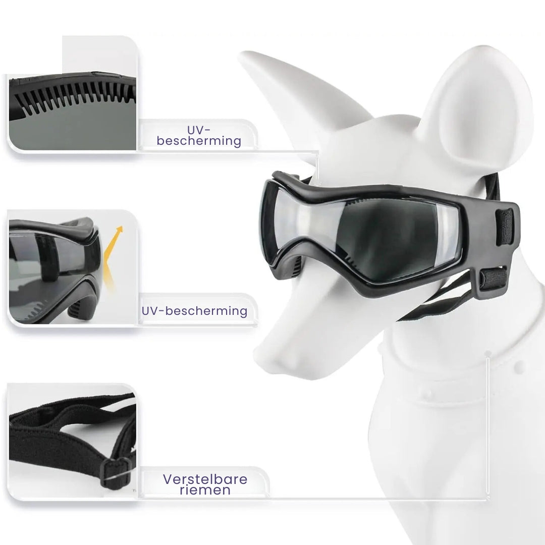 Dog Helmet and Goggles - RiderPaw Bowlift