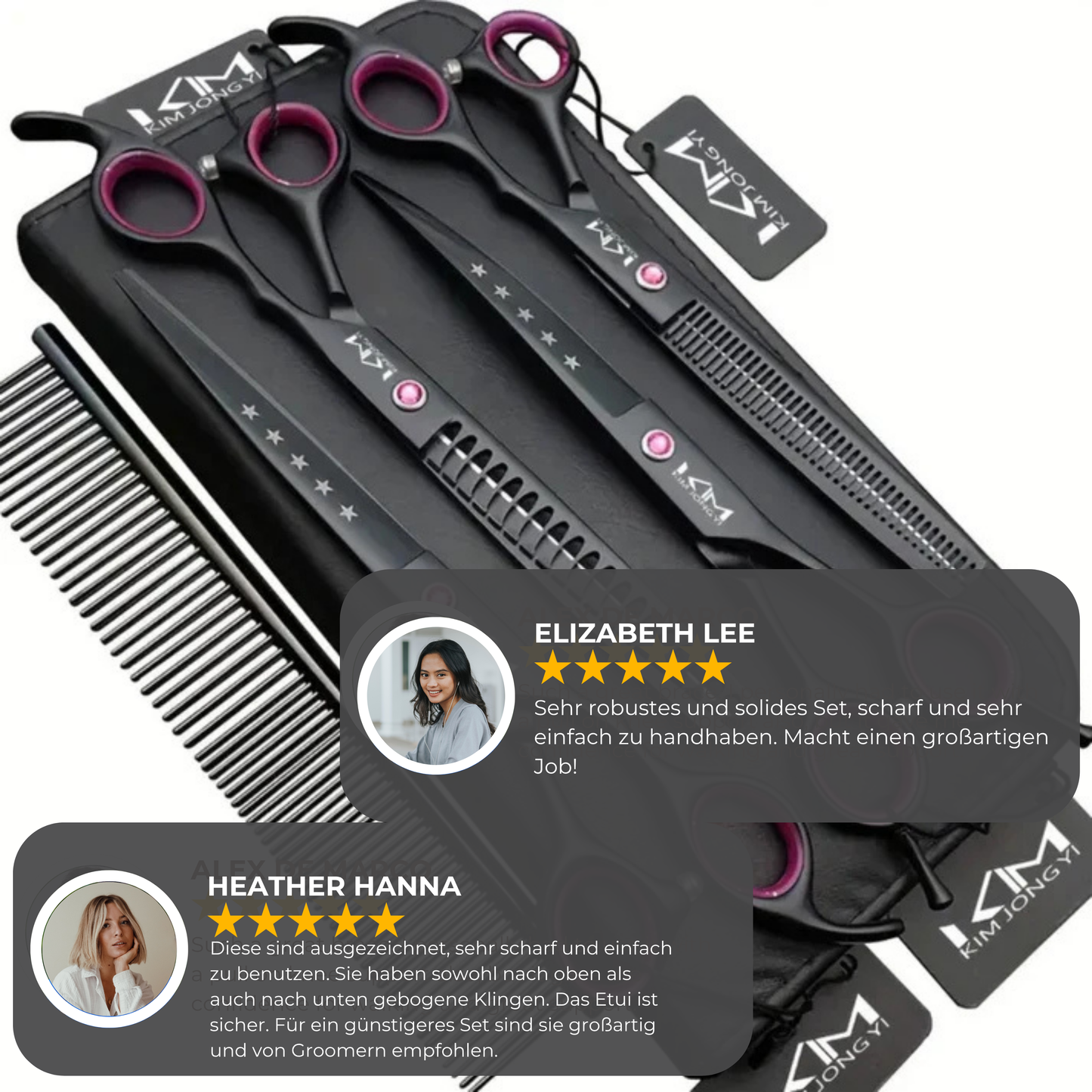 BowLift | TrimPro Pet Grooming Set – Complete Scissors Set for Precise Coat Care