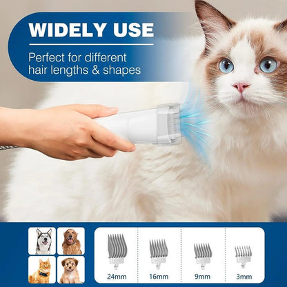 Skanto | 5-in-1 Pet Grooming Vacuum and Clipper Set