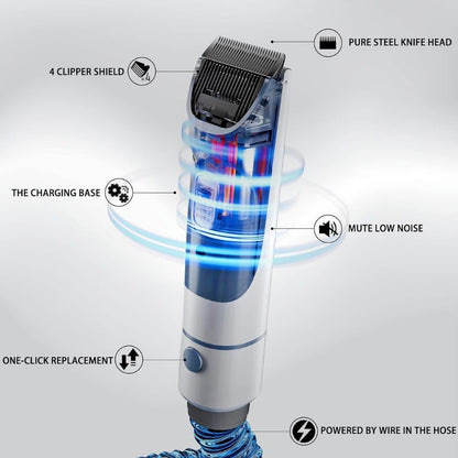Skanto | 5-in-1 Pet Grooming Vacuum and Clipper Set