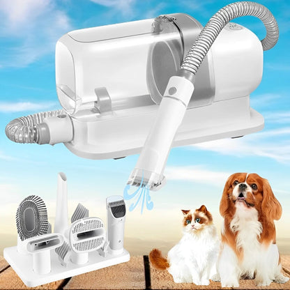 Skanto | 5-in-1 Pet Grooming Vacuum and Clipper Set