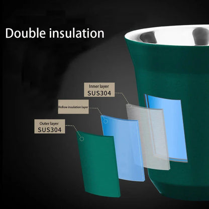Double Wall Insulated Stainless Steel Espresso Cup Capsule Coffee Mug | Bowlift