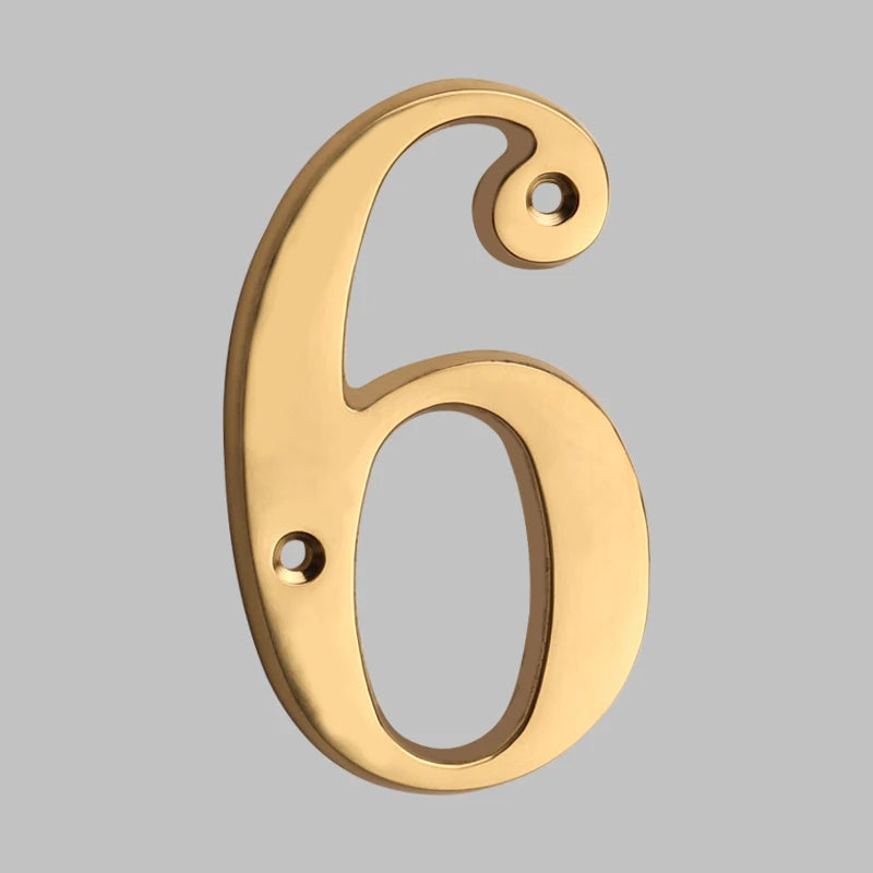 Skanto | Traditional House Numbers Made of Solid Brass