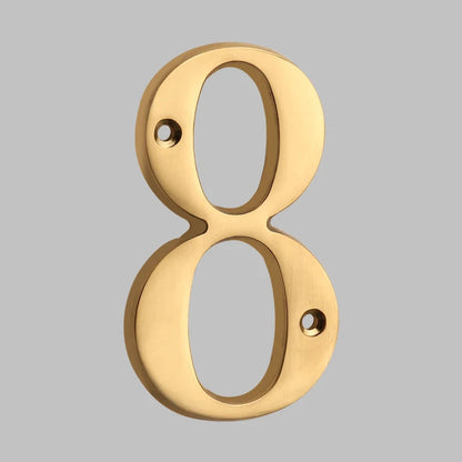 Skanto | Traditional House Numbers Made of Solid Brass