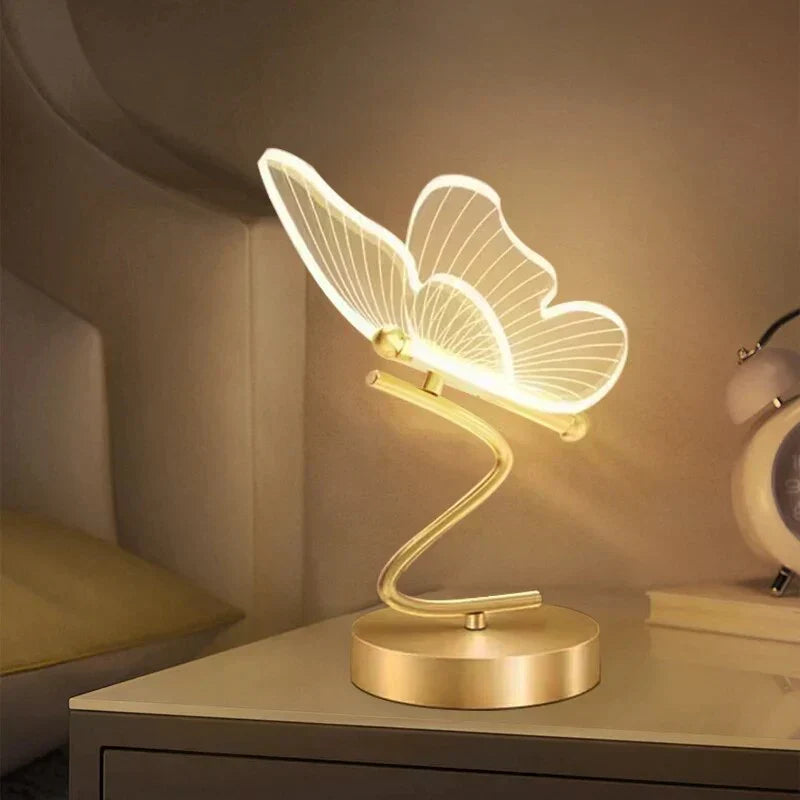 ButterflyLuxe - Elegant LED Table Lamp in Butterfly Design