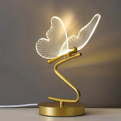 ButterflyLuxe - Elegant LED Table Lamp in Butterfly Design