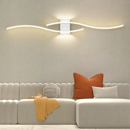 Modern LED Wall Light – Wave-shaped Design, Minimalist Style | Karnz