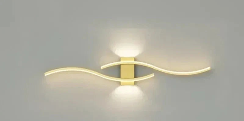 Modern LED Wall Light – Wave-shaped Design, Minimalist Style | Karnz