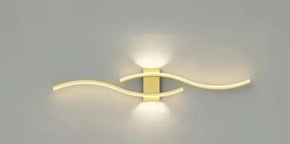 Modern LED Wall Light – Wave-shaped Design, Minimalist Style | Karnz