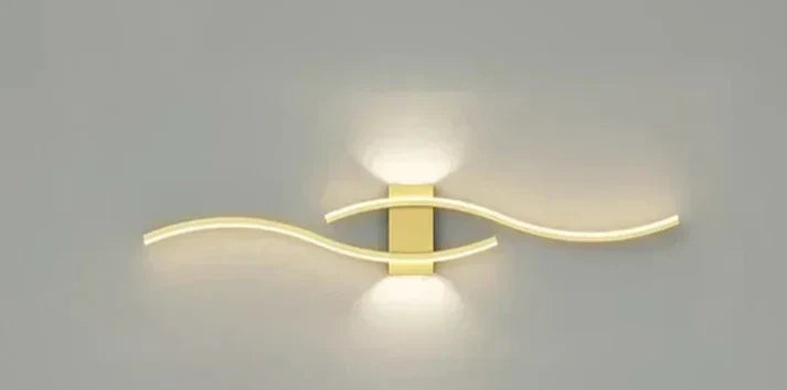 Skanto | Lumivora Wave LED Wall Lamp | Modern Wave Design | Energy-Saving & Stylish | 60x15 cm | Warm, Glare-Free Light