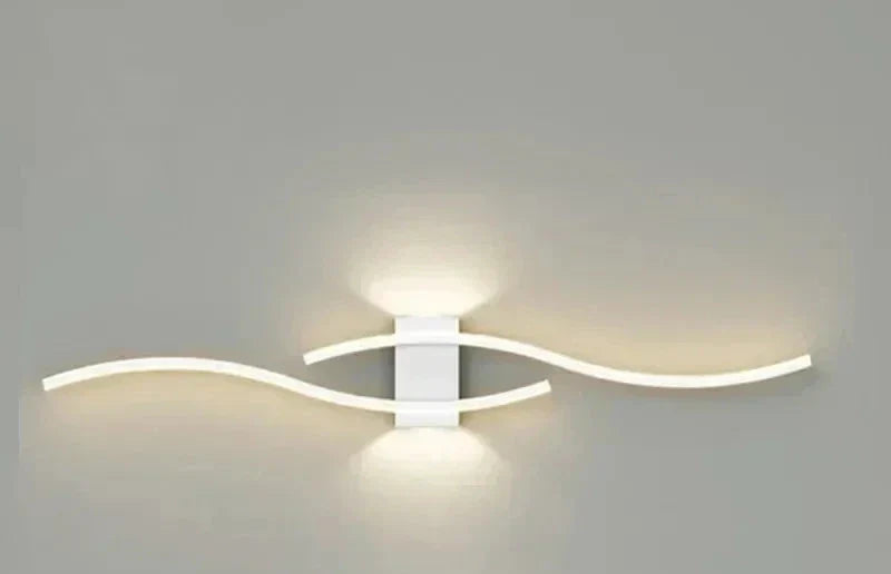 Modern LED Wall Light – Wave-shaped Design, Minimalist Style | Karnz