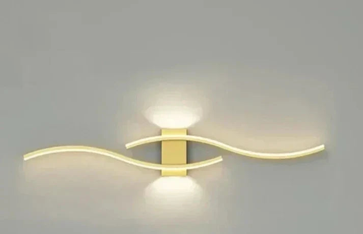 Skanto | Lumivora Wave LED Wall Lamp | Modern Wave Design | Energy-Saving & Stylish | 60x15 cm | Warm, Glare-Free Light