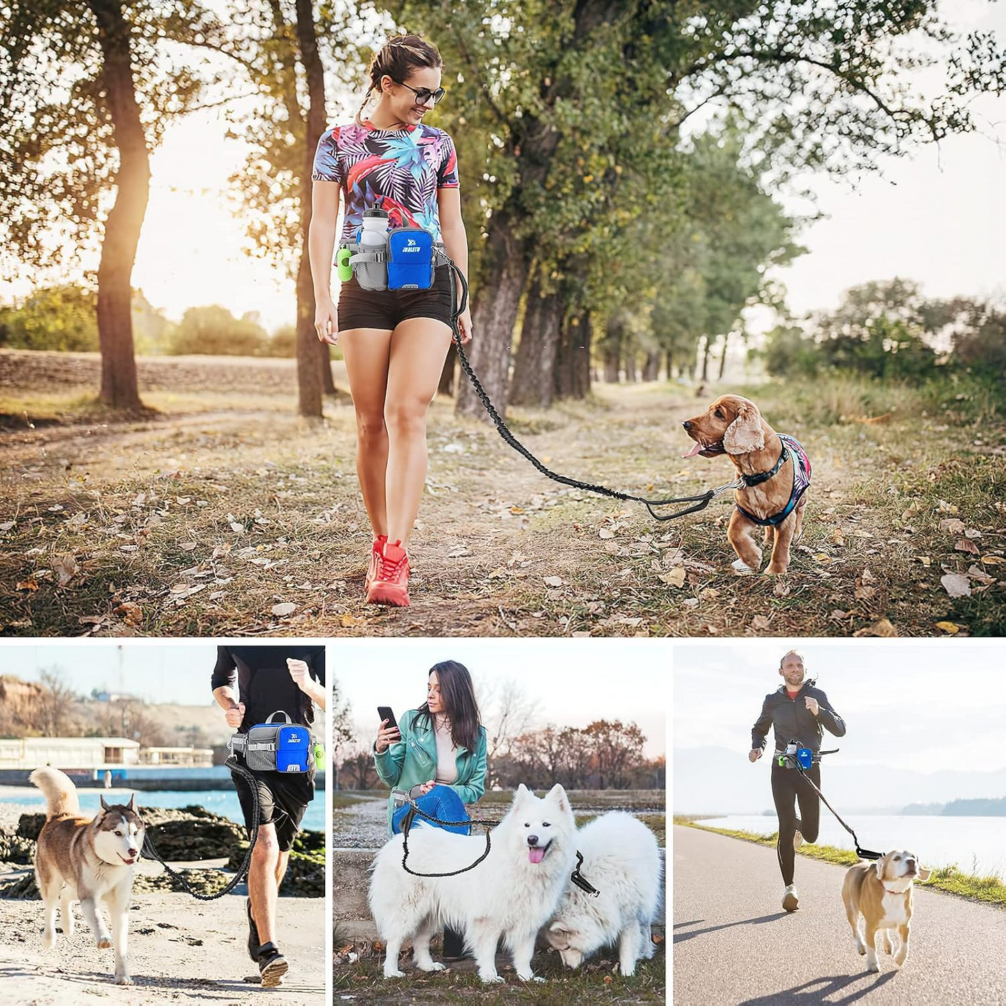 Dog Leash Hip Bag Set | Skanto