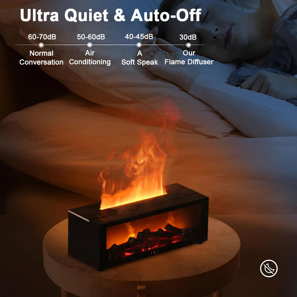 Skanto | Air Humidifier and Air Purifier with Aromatherapy Flame Effect
