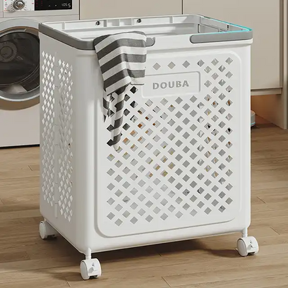 Laundry basket with wheels | Fold, roll, and organize | Bowlift