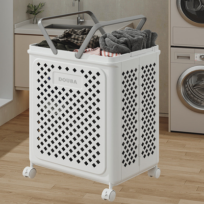 Laundry basket with wheels | Fold, roll, and organize | Bowlift
