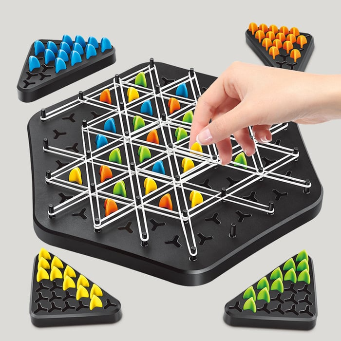 Chain Triangle Chess Set | A brain-boosting activity for all ages | Skanto