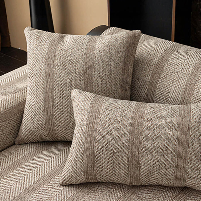 Minimalist Herringbone Sofa Cover | Breathable, Pet-Friendly Protection | Bowlift