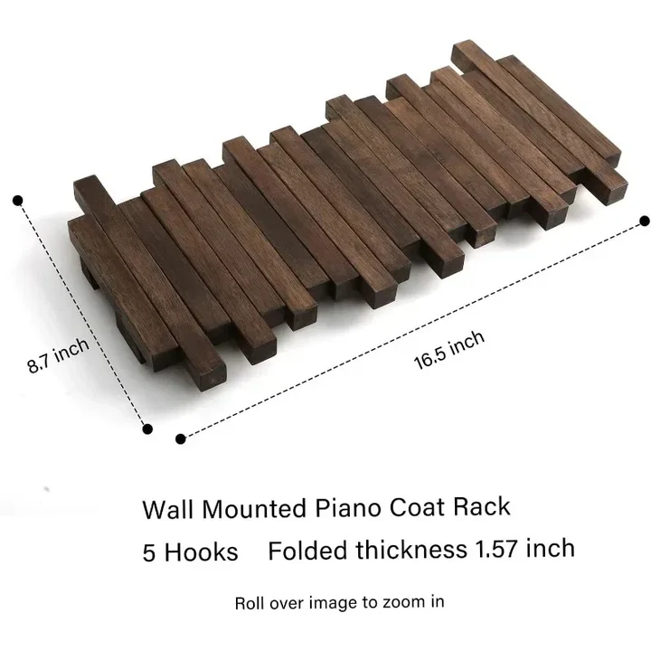BowLift | Natural Wood Coat Hook Rack