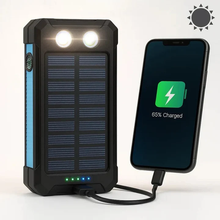 Skanto | 30 000mAh Solar Charger Waterproof Power Bank External