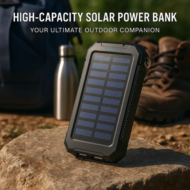 Skanto | 30 000mAh Solar Charger Waterproof Power Bank External