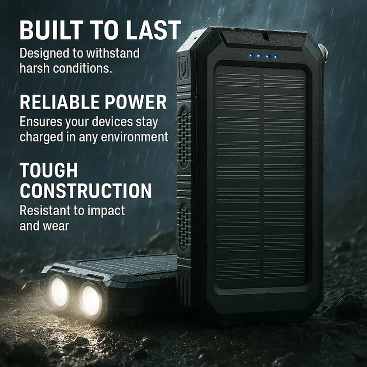 Skanto | 30 000mAh Solar Charger Waterproof Power Bank External