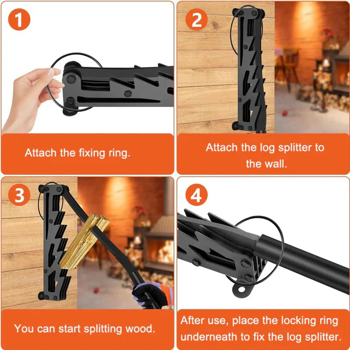 BowLift | Wall Mounted Firewood Kindling Splitter