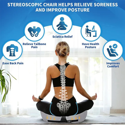 Skanto | Adjustable Memory Foam Seat Cushion for Tailbone Relief