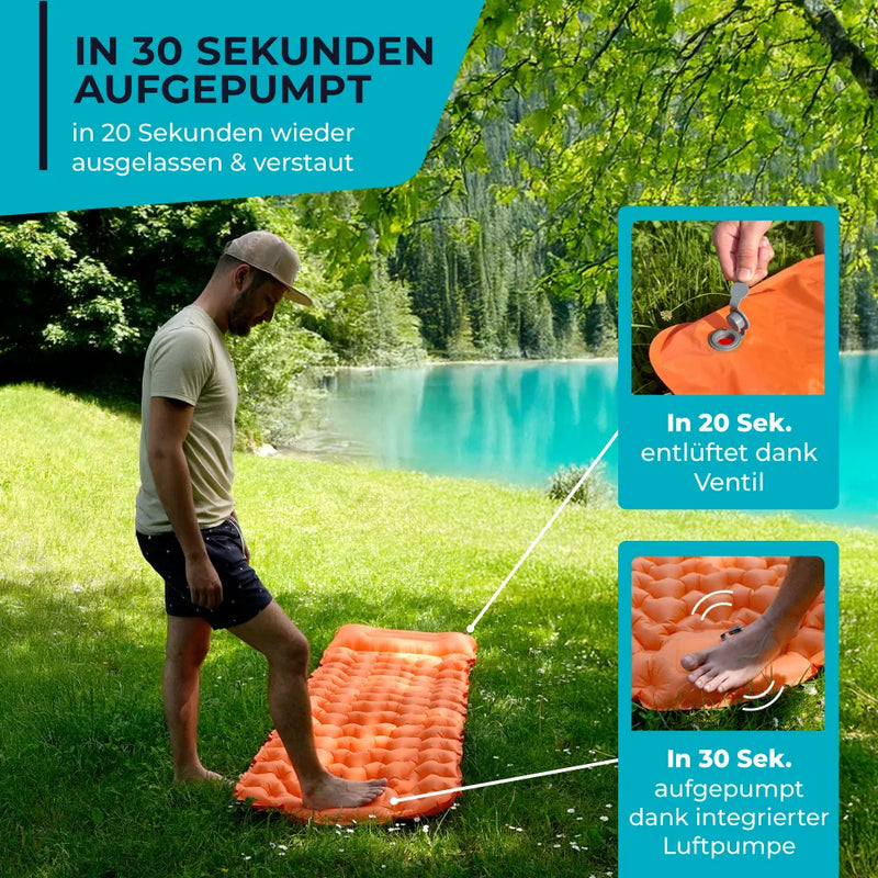 Ultra-light Sleeping Pad | Easy, Comfortable, Stress-Free Setup | Skanto
