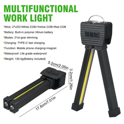 Skanto | Rechargeable COB LED Work Light with Magnetic Base
