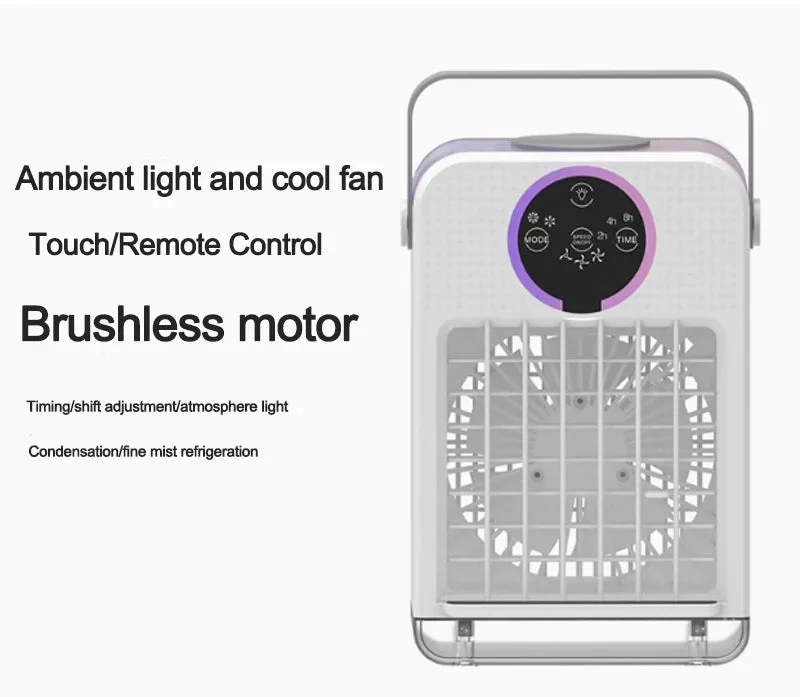 Mini portable air conditioner with touchscreen and mist cooling | Karnz