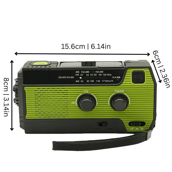 Skanto | Multi Function Emergency Radio with Spotlight and Phone Charging