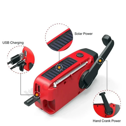 Skanto | All-in-One Emergency Radio with Solar Power and Power Bank