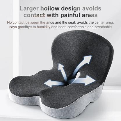 BowLift | Memory Foam Lumbar Pillow Seat Cushion