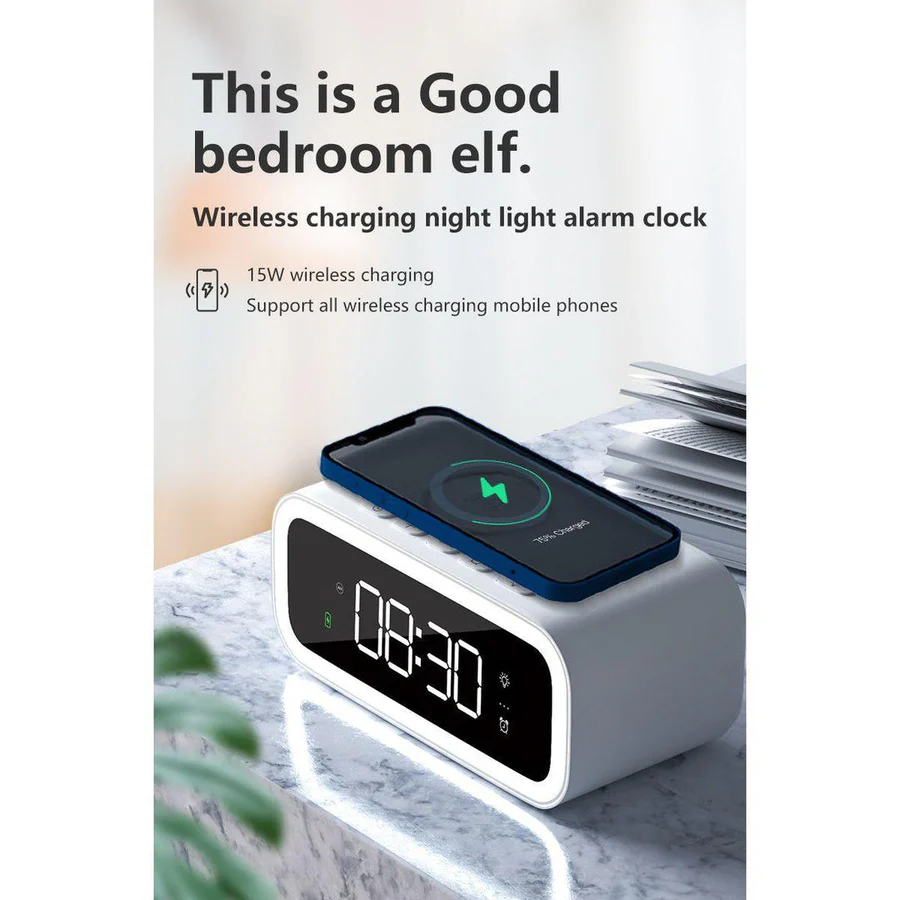 Skanto | 2-in-1 Alarm Clock Multi-Time Digital Display