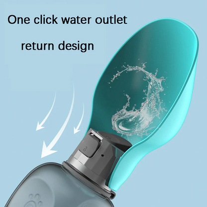 BowLift | Travel Dog Water Bottle with Foldable Bowl, 27oz