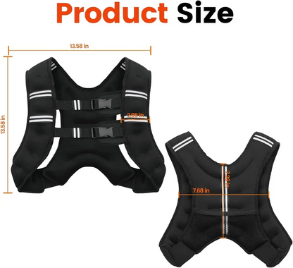 Skanto | Adjustable Weighted Vest with Reflective Strips