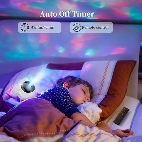 Starry Sky Astronaut | LED Galaxy Projector Night Light for Bedroom & Children | Karnz
