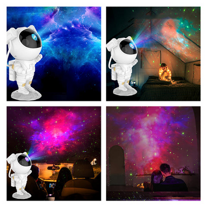 Starry Sky Astronaut | LED Galaxy Projector Night Light for Bedroom & Children | Karnz