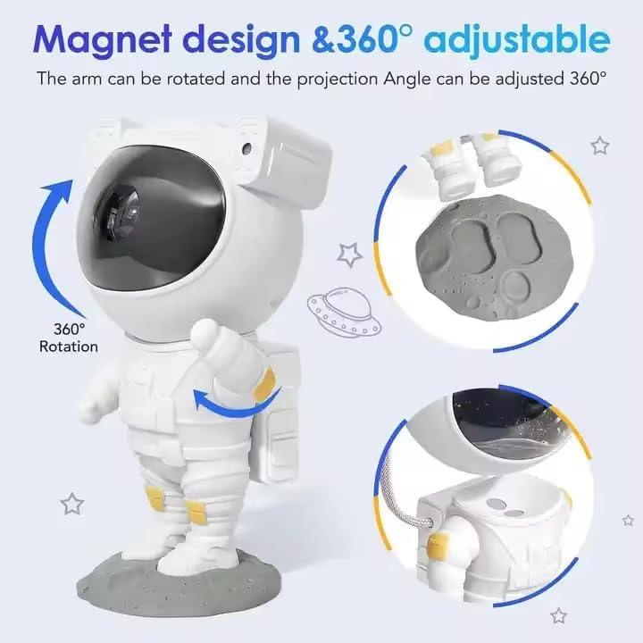 Starry Sky Astronaut | LED Galaxy Projector Night Light for Bedroom & Children | Karnz