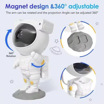 Starry Sky Astronaut | LED Galaxy Projector Night Light for Bedroom & Children | Karnz
