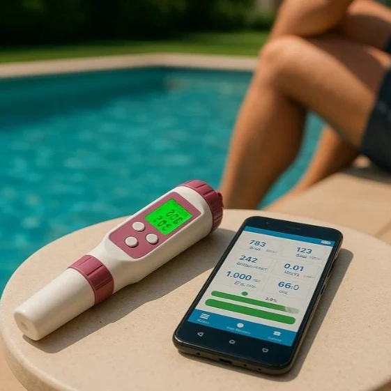 Skanto | Digital Pool Tester pH and Chlorine Meter for Simple Water Analysis